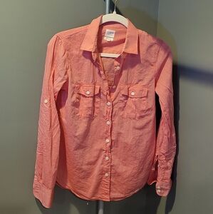 J.Crew Pink Button-Up Shirt